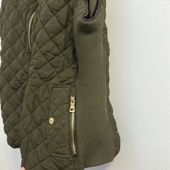 Love Tree Green Quilted Vest M - Picture 3 of 4
